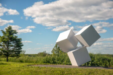 This powerful minimalist outdoor sculpture is by Marc Plamondon. Image 3