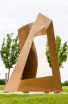 This imposing metal sculpture by the renowned Quebecois artist, Marcel Barbeau dominates the landscape. Image 6