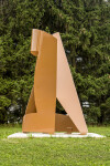 This imposing metal sculpture by the renowned Quebecois artist, Marcel Barbeau dominates the landscape. Image 4