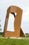 This imposing metal sculpture by the renowned Quebecois artist, Marcel Barbeau dominates the landscape. Image 5