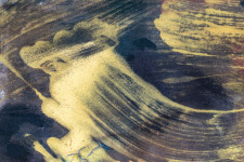 This contemporary abstract painting on paper is from iconic artist Marcelle Ferron. Image 8