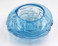 Small Ripple Wave Bowl - Aqua Image 2