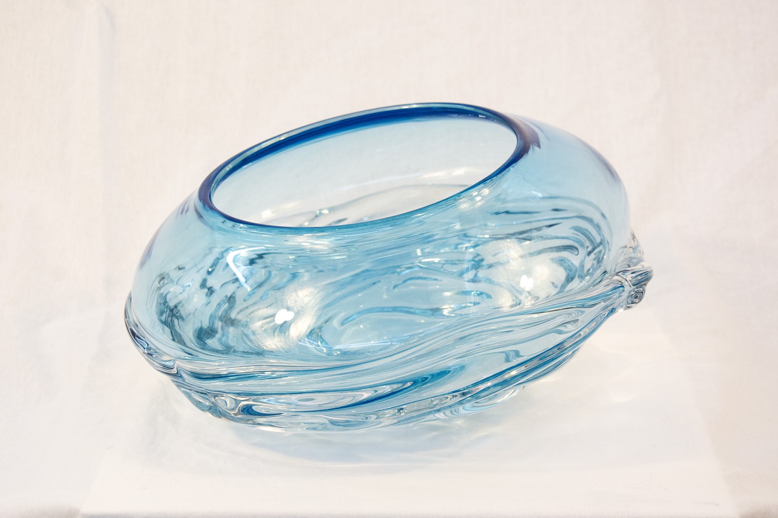Small Wave Ripple Bowl - sky blue » Oeno Gallery