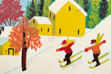 Two Skiers Image 7