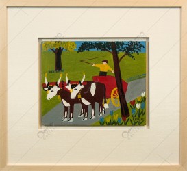 Oxcart in Spring