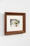 This rare watercolour folk art painting was one of a series of Christmas cards created by Maud Lewis. Image 3