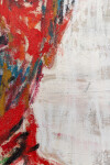 This contemporary acrylic painting is an abstract self-portrait of the artist. Image 9