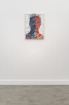 This contemporary acrylic painting is an abstract self-portrait of the artist. Image 2