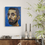 This is a contemporary somewhat abstracted portrait of a male. Image 11