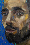 This is a contemporary somewhat abstracted portrait of a male. Image 8