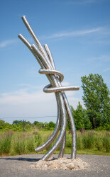 American sculptor Mike Hansel has collaborated on public installations of outdoor sculptures throughout the United States.