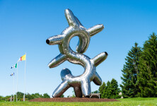 The stunning contemporary monumental sculptures of Mike Hansel have been exhibited and admired in public venues throughout the United States… Image 13