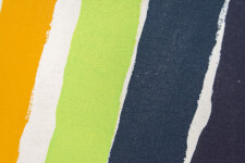 This large contemporary abstract painting by Milly Ristvedt is one of her colourful ribbons series. Image 4