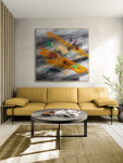 This large contemporary abstract painting by Milly Ristvedt is collectable. Image 11