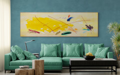This large-scale contemporary painting by Milly Ristvedt explores colour in abstract form. Image 13