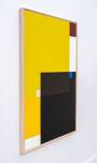 This contemporary abstract painting by Milly Ristvedt is expressed in a bold palette that includes black and yellow. Image 3