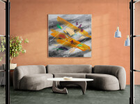 This large contemporary abstract painting by Milly Ristvedt is collectable. Image 10