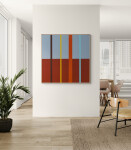 This colourful contemporary abstract landscape painting is by Milly Ristvedt. Image 12