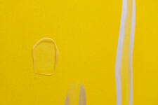 This large yellow and red contemporary abstract painting was created by Milly Ristvedt. Image 7