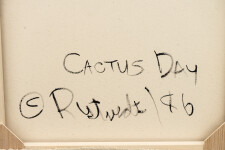 This large yellow and red contemporary abstract painting was created by Milly Ristvedt. Image 14