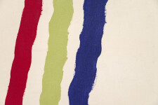 This large contemporary abstract painting by Milly Ristvedt is one of her colourful ribbons series. Image 6