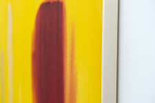 This large yellow and red contemporary abstract painting was created by Milly Ristvedt. Image 11