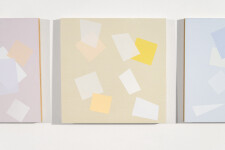 This grouping of seven geometric abstract paintings is by Canadian artist Milly Ristvedt. Image 8