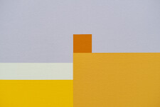 This contemporary abstract painting by Milly Ristvedt is expressed in geometric form. Image 6
