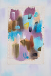 This contemporary abstract colourful painting is by Milly Ristvedt. Image 5