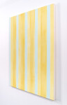 Vertical stripes of buttercup yellow and cloud blue are each separated from the other by a mere whisper of white canvas. Image 2