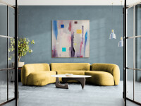 This contemporary colourful abstract painting is by Milly Ristvedt. Image 17