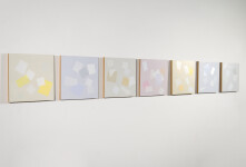 This grouping of seven geometric abstract paintings is by Canadian artist Milly Ristvedt. Image 2