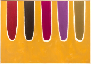 This abstract contemporary painting by Milly Ristvedt is all about colour.