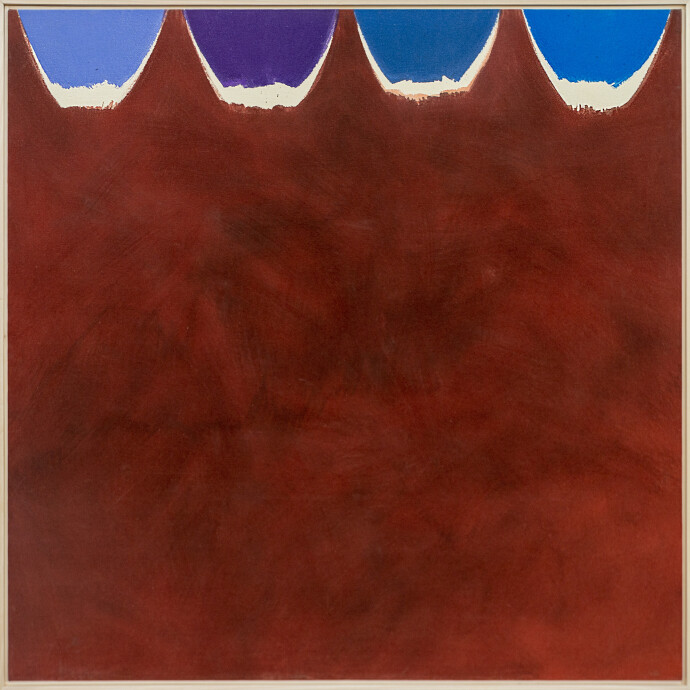 This abstract contemporary painting by Milly Ristvedt is all about colour.