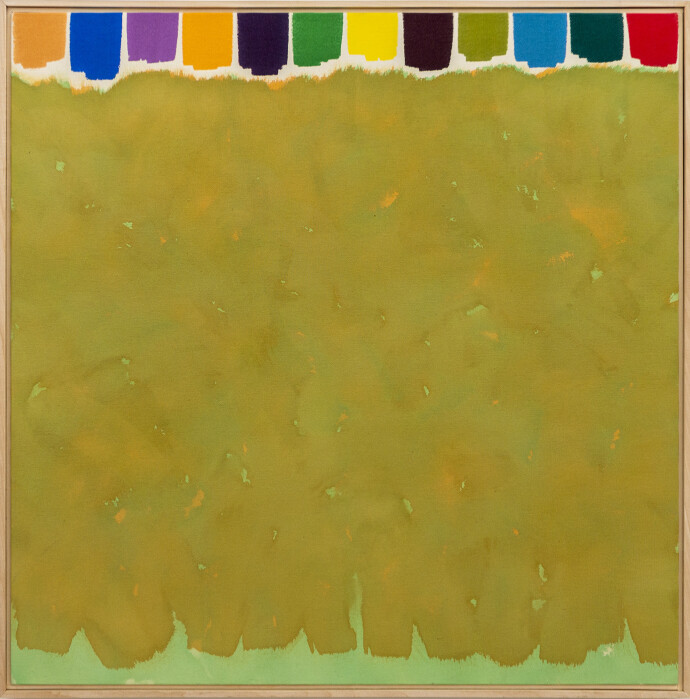 This abstract contemporary painting by Milly Ristvedt is all about colour.