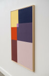This contemporary abstract painting by Milly Ristvedt is expressed in geometric form. Image 4