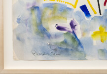 This contemporary acrylic abstract painting is one of Milly Ristvedt’s earlier works. Image 6