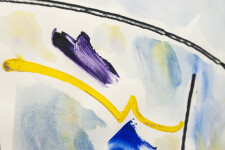 This contemporary acrylic abstract painting is one of Milly Ristvedt’s earlier works. Image 9