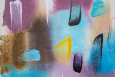 This contemporary abstract colourful painting is by Milly Ristvedt. Image 7