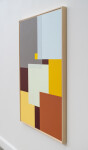 This contemporary abstract painting by Milly Ristvedt is expressed in geometric form. Image 4