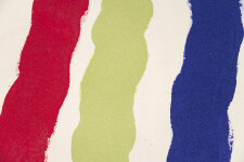 This large contemporary abstract painting by Milly Ristvedt is one of her colourful ribbons series. Image 7
