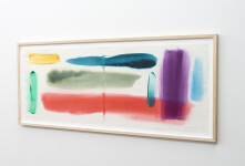 This large acrylic abstract painting is a diptych by Milly Ristvedt. Image 4