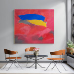 This colourful abstract expressionist painting is by the award-winning artist Milly Ristvedt. Image 10