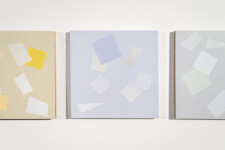 This grouping of seven geometric abstract paintings is by Canadian artist Milly Ristvedt. Image 9