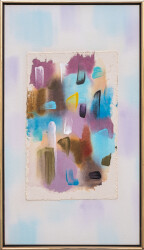 This contemporary abstract colourful painting is by Milly Ristvedt.