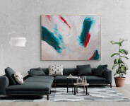 This colourful abstract painting is by Canadian artist Milly Ristvedt. Image 11