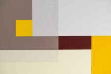 This contemporary abstract painting by Milly Ristvedt is expressed in geometric form. Image 6