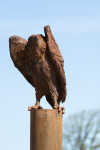 Nicholas Crombach has made a bold choice by depicting a vulture in this dramatic contemporary outdoor sculpture. Image 6