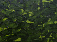 This contemporary abstract painting captures trees in spring rendered by a Canadian artist. Image 4