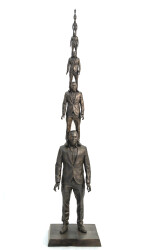 Roch Smith’s inspired bronze sculpture is a clever ‘play’ on a popular saying.